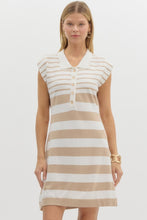 Load image into Gallery viewer, Summer Escapes Jersey Collared Dress
