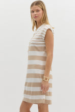 Load image into Gallery viewer, Summer Escapes Jersey Collared Dress
