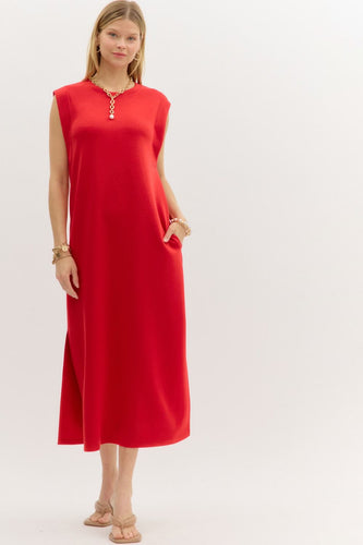 Easy Breezy Summer Jersey Long Short Sleeve Dress