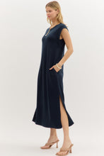 Load image into Gallery viewer, Easy Breezy Summer Jersey Long Short Sleeve Dress
