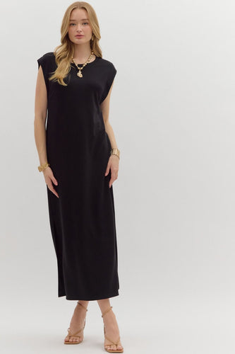 Easy Breezy Summer Jersey Long Short Sleeve Dress
