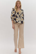 Load image into Gallery viewer, Pretty As A Floral Picture Blouse with Sailor Collar
