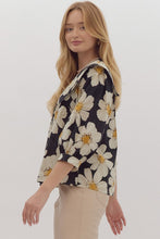Load image into Gallery viewer, Pretty As A Floral Picture Blouse with Sailor Collar
