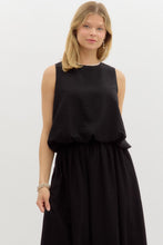 Load image into Gallery viewer, High Neck Sleeveless Bubble Blouse
