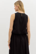 Load image into Gallery viewer, High Neck Sleeveless Bubble Blouse
