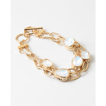 Load image into Gallery viewer, Opalite Double Layer Bracelet - White Opal Crystal
