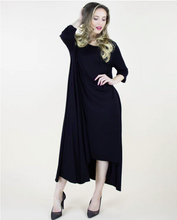 Load image into Gallery viewer, Free Flowing Knitted 3/4 Sleeve Maxi Dress - One Size

