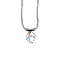 Load image into Gallery viewer, Mesh Chain and Swarovski Crystal Pendent
