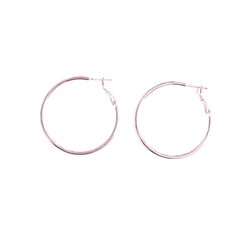 Classic Hoop Earrings - 35 mm