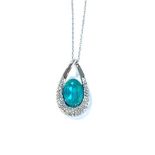 Load image into Gallery viewer, Swarovski Turquoise Water Necklace
