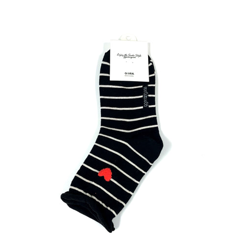 I'm In Love with Stripes Midcalf Socks