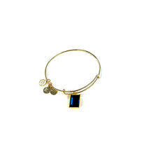 Load image into Gallery viewer, LV Swarovski Crystal Adjustable Bangle
