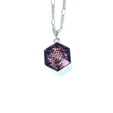 Load image into Gallery viewer, Swarovski Dusty Rose Crystal w/ Bubbles Necklace
