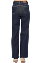 Load image into Gallery viewer, Dark Denim Tummy Control Retro Wide Jeans by Judy Blue
