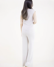 Load image into Gallery viewer, Neutral Wide Leg Thin Knit Pants
