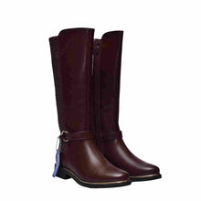 Load image into Gallery viewer, Sophisticated Style Rouged  Stretch Back Tall Regular Calf Boot - Margo by Taxi Footwear
