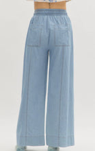 Load image into Gallery viewer, Chambray Wide Leg Light-Weight Pant
