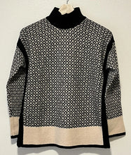 Load image into Gallery viewer, Diamond Side Slit Mock Neck Sweater
