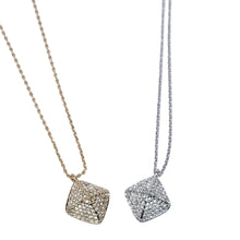Load image into Gallery viewer, Diamond-Kissed Pyramid Swarovski Necklace
