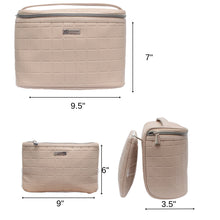 Load image into Gallery viewer, 2 Piece Medium Train Case with Cosmetic Bag
