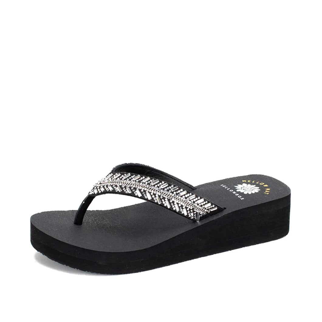 Crystal Diva Flip Flops by Yellow Box