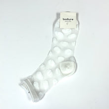 Load image into Gallery viewer, The Sheer Polka Dot Low High Nylon Sock
